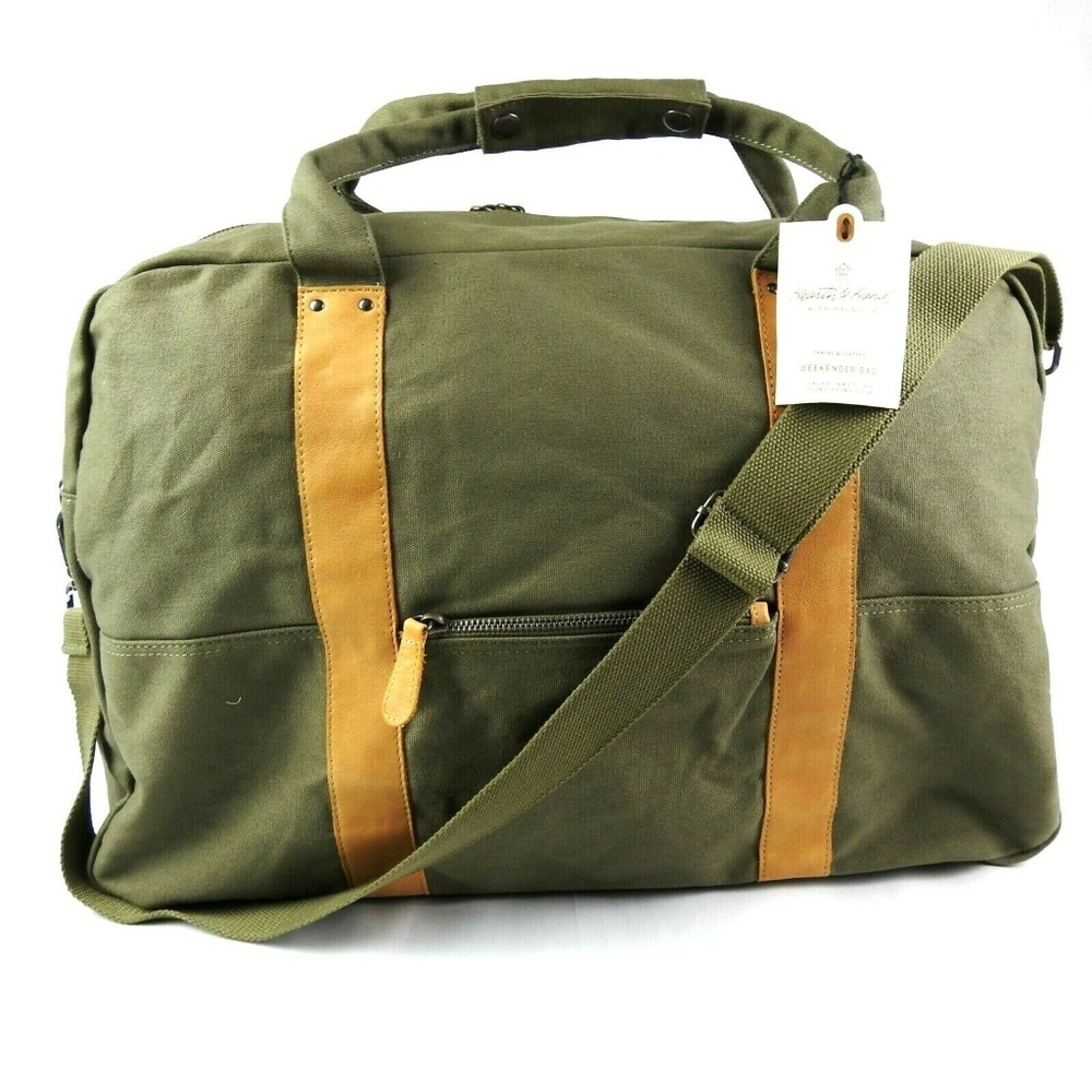 Magnolia Canvas & Leather Weekender Bag